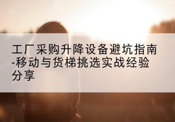 滦平移动式升降机怎么选-工厂采购升降设备避坑指南-移动与货梯挑选实战经验分享